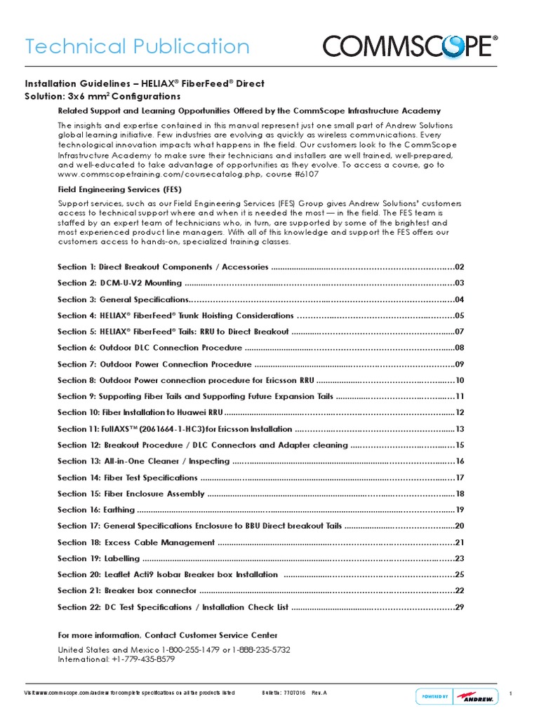 Technical Publication: Installation Guidelines - Heliax Fiberfeed ...