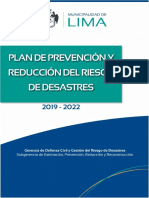 Plan de Prevencion y Reduccion Del Riesgo de Desastres