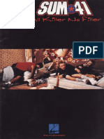 Sum 41 - All Killer No Filler (Authentic Transcriptions With Notes and Tablature)