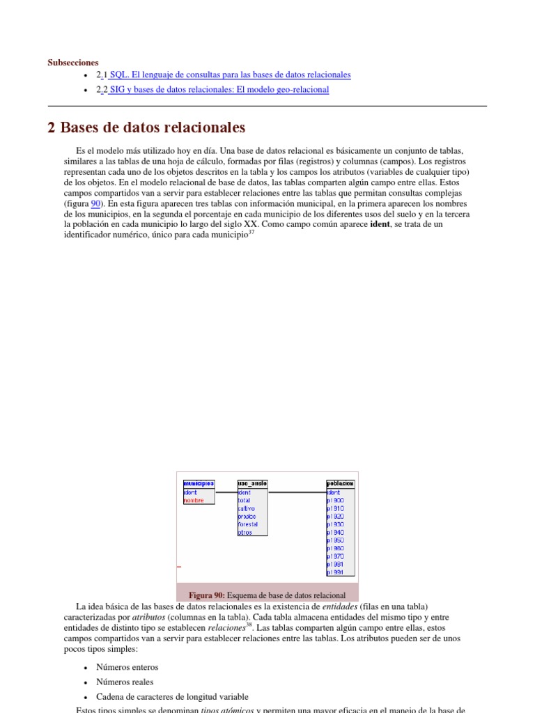 Bases de Datos Relacionales | PDF | Base de datos relacional | Bases de ...