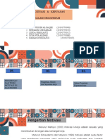 Teori Motivasi Dan Kepuasan Kerja Kelompok 4 Psikologi 4b