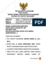 Sambutan Bupati Pada Sertijab PLH Bupati