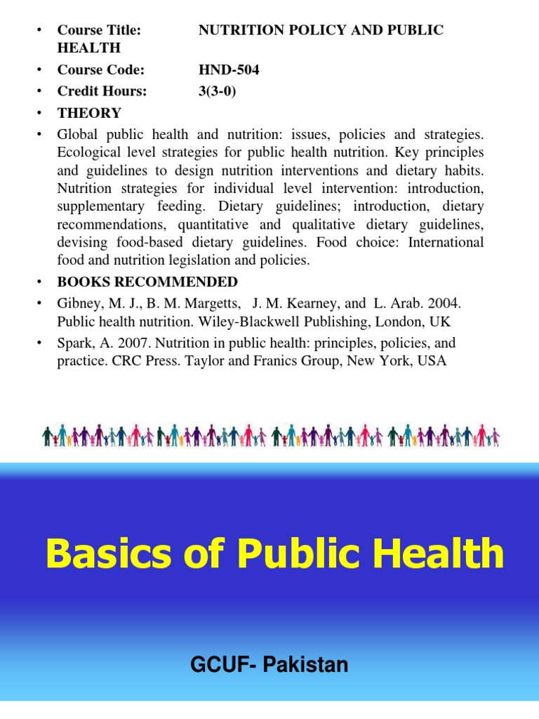 Nutrition Policy in Public Health Course | PDF | Human Nutrition ...