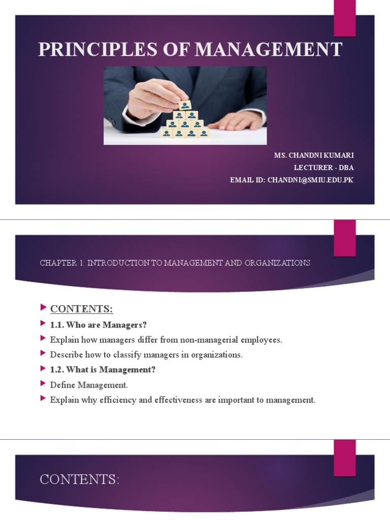 Chapter 1 Introduction To Management Organizations | PDF | Goal ...