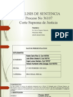 Analisis de Sentecia 36107 CSJ Procesal Penal