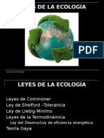 5 Leyes de La Ecología (Commoner Shelford Liebig Termodinámica Diezmo Eficiencia Energética.