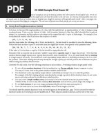 CS 106X Sample Final Exam #2: 1. Array List Implementation (Write)