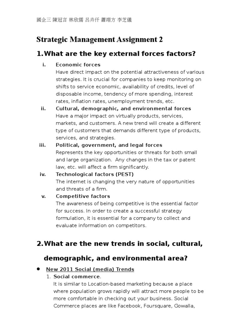 Strategic Management Assignment 2 | PDF | Compact Fluorescent Lamp ...