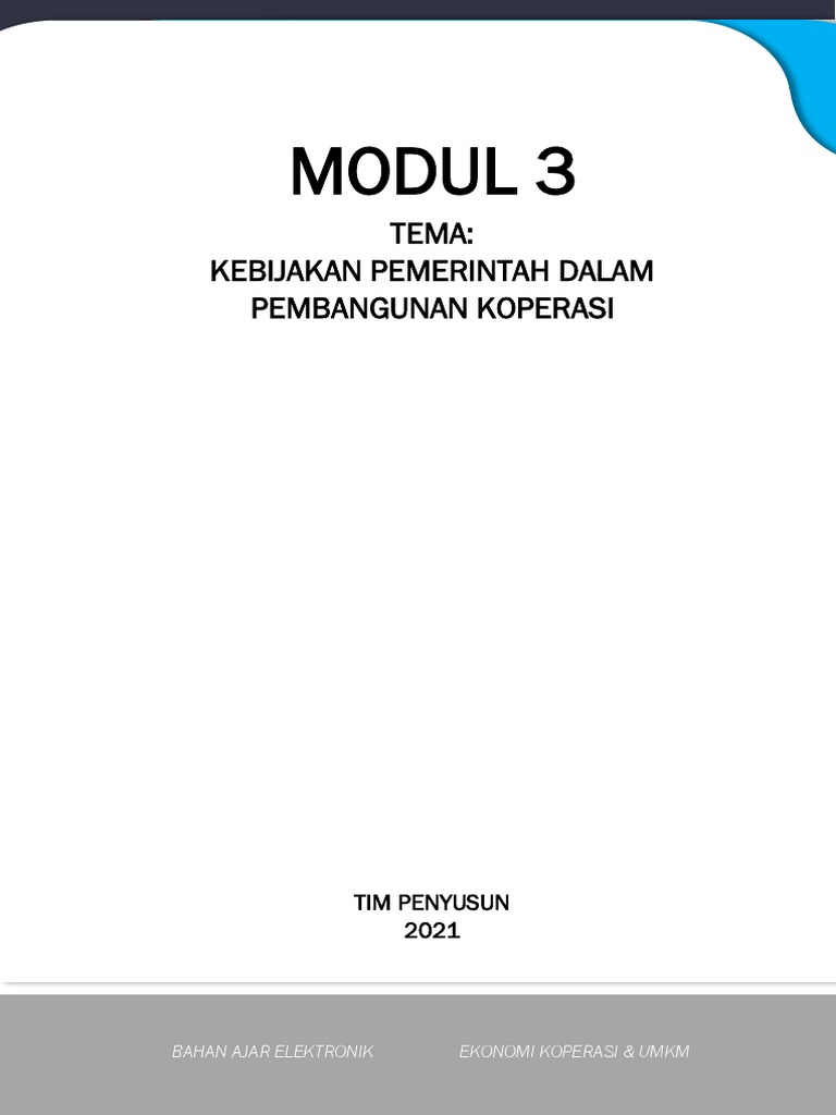 Kebijakan Pemerintah untuk Koperasi | PDF