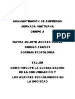 Como Influye La Globalizacion en La Comunicacion