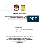 Laporan Aktualisasi Latsar KPU Provinsi