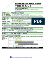 Enroll Now: Undergraduate Enrollment Steps and Schedule AY 2020-21 Term 2