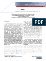 Reflexões Sobre Empresas Multinacionais E a Pandemia de Covid-19. Revista Electrônica de Negócios Internacionais Da ESPM