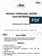 PB5MAT - SIB02 Pert 9 10 Inovasi Teknologi SI