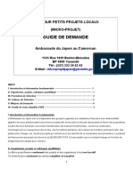 Guide de Demande: Don Pour Petits Projets Locaux (Micro-Projet)