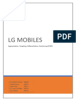 LG MOBILES STDP: Segmentation, Targeting, Differentiation and Positioning