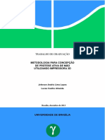 Metodologia e Projeto de Mão Impressora 3D