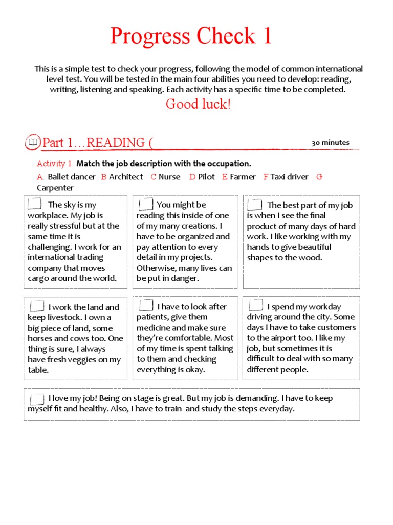 Lesson 12 - Progress Check 1 | PDF | Meal | Stress (Biology)