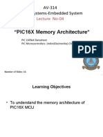 Lecture 04 AV-314 PIC Memory Architecture