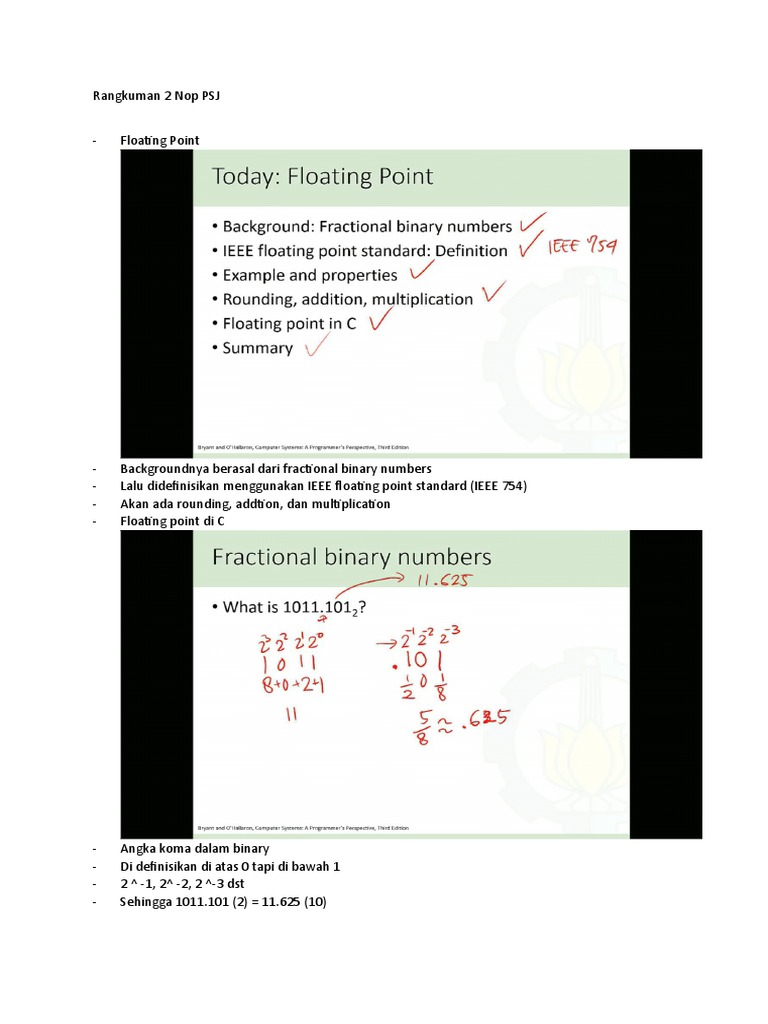 Representasi Floating Point dalam C | PDF