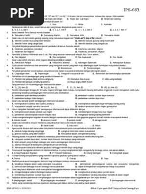 Uas Mapel Ips Ok Pdf