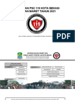 Grafik & Rekapitulasi Pelaporan PSC 119 PSC Kota Bekasi Perbulan Tahun 2021
