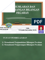 Penjumlahan Dan Pengurangan Pecahan