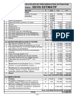 Devis Estimatif Hangar-Atelier Logbessou