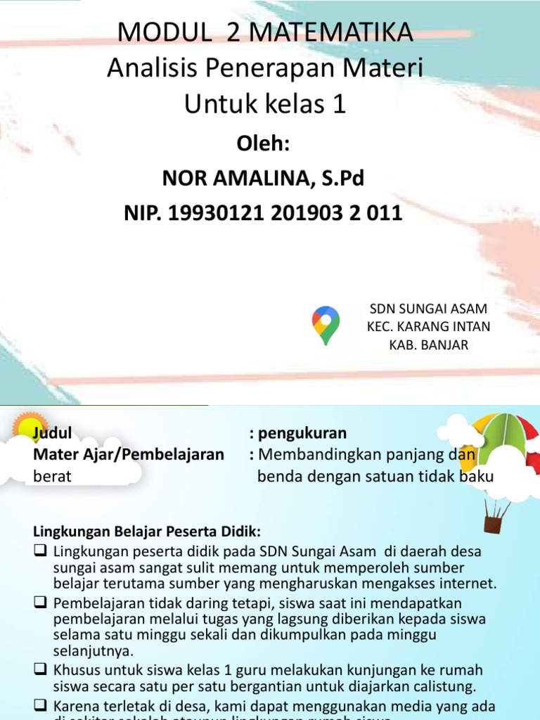 Analisis Materi Modul 2 Matematika Pdf
