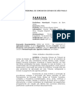 TCESP, Contas Executivo 2008, Parecer, Fev, 2011