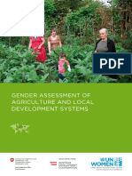 Gender Assessment of Agriculture and Local Development Systems