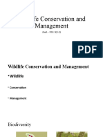 Wildlife Conservation and Management: Zool - 722: 3 (2-2)