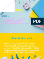 Abstract Presentation