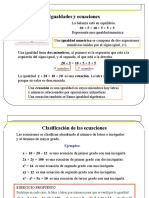 Ecuaciones de Primer y Segundo Grado. 2021-I