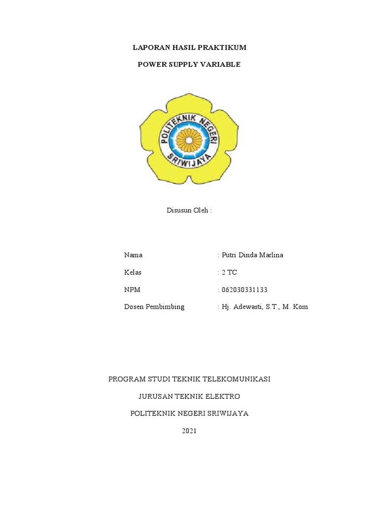 Rangkaian Power Supply Variabel IC LM317 | PDF