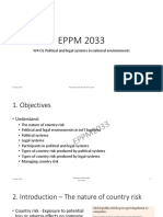 EPPM2033 W4 SEM2 20202021 Political Environment in International Business