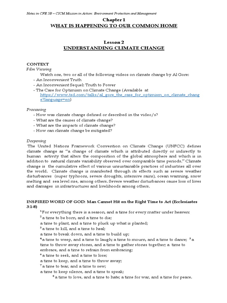 Understanding Climate Change Impacts | PDF | Climate Change ...
