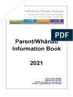 Whitney School Information Book For Parents & Whānau 2021