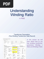 Understanding Off Nominal Tap Ratio