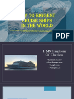 Top 10 Biggest Cruise Ships in The World