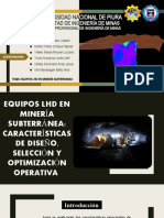 Equipos LHD en Minería Subterránea