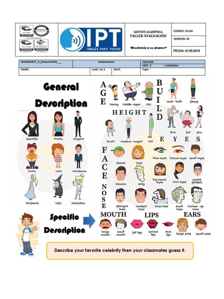 Describing People and Family Worksheet | PDF | The Simpsons | American ...
