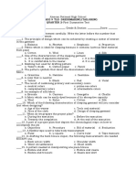 GRADE 9 Summative Test For Quarter 2