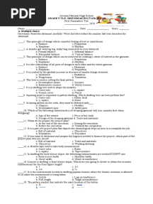 GRADE 9 & 10 DM - First Summative Test