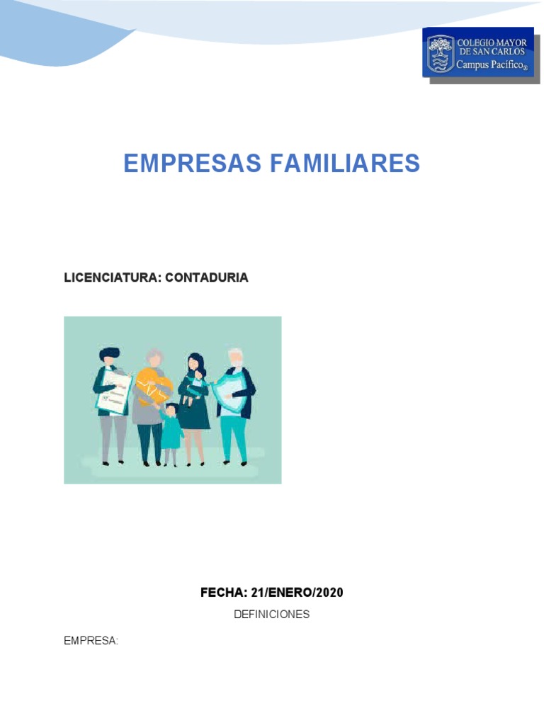 Definición de Empresas Familiares | PDF | Empresas | Familia