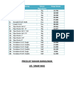 Pricelist Bahan Bangunan New