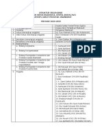 Format Struktur Organisasi Kkra PSBB