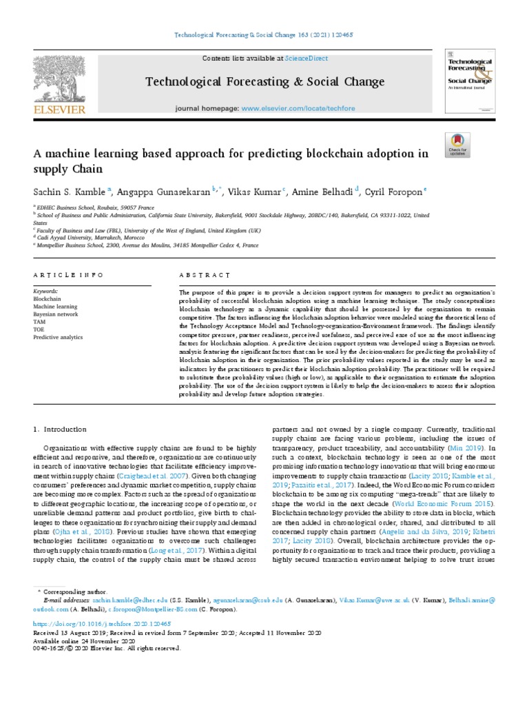 Blockchain Machine Learning | PDF | Bayesian Network | Artificial ...