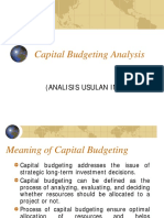 Analisis Capital Budgeting