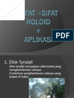 Sifat - Sifat Koloid